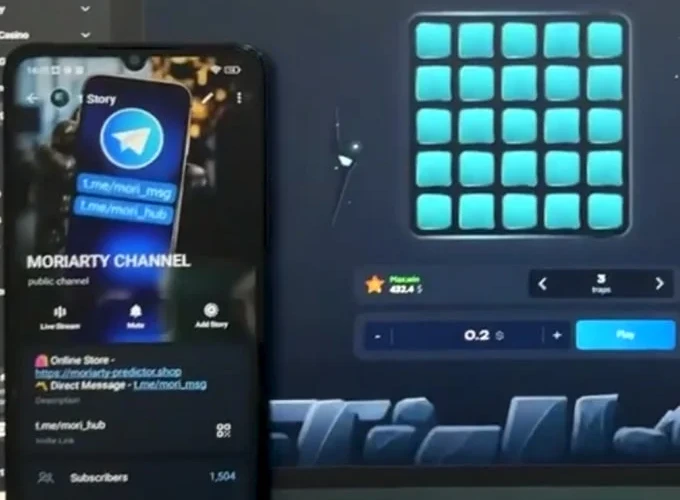 Рекламное видео Mines и продвижение Telegram-канала