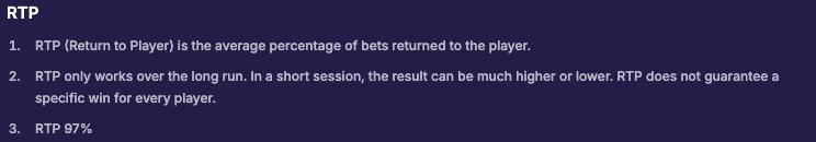 Lucky Jet demo rules fragment captured on 3 October 2026, displaying RTP of 97%
